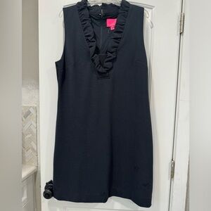 Lilly Pulitzer Black Tisbury Shift Dress- Size XL